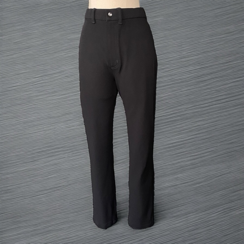 Vintage St. John made in USA Black Stretch Straight Leg Pant size 8
